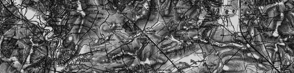 Old map of Hockliffe in 1896