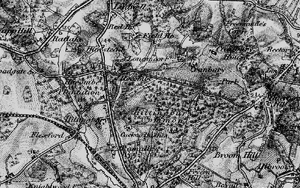 Old map of Hocombe in 1895