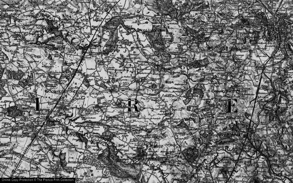 Old Map of Hodgehill, 1896 in 1896