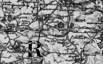 Old map of Hodgehill in 1896