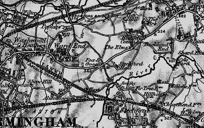 Old map of Hodgehill in 1899