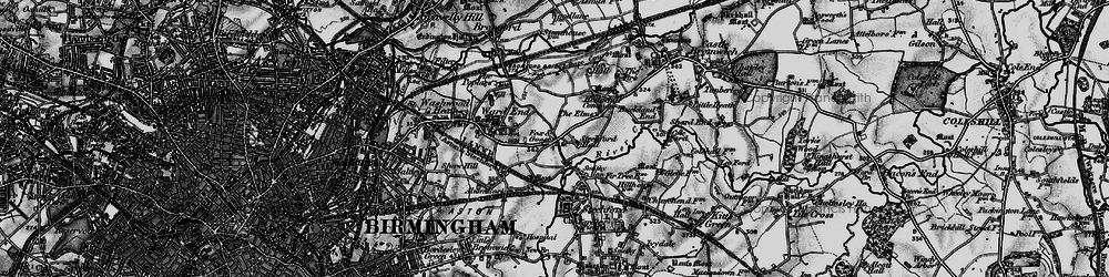 Old map of Hodgehill in 1899