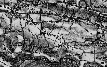 Old map of Hodgeston in 1898