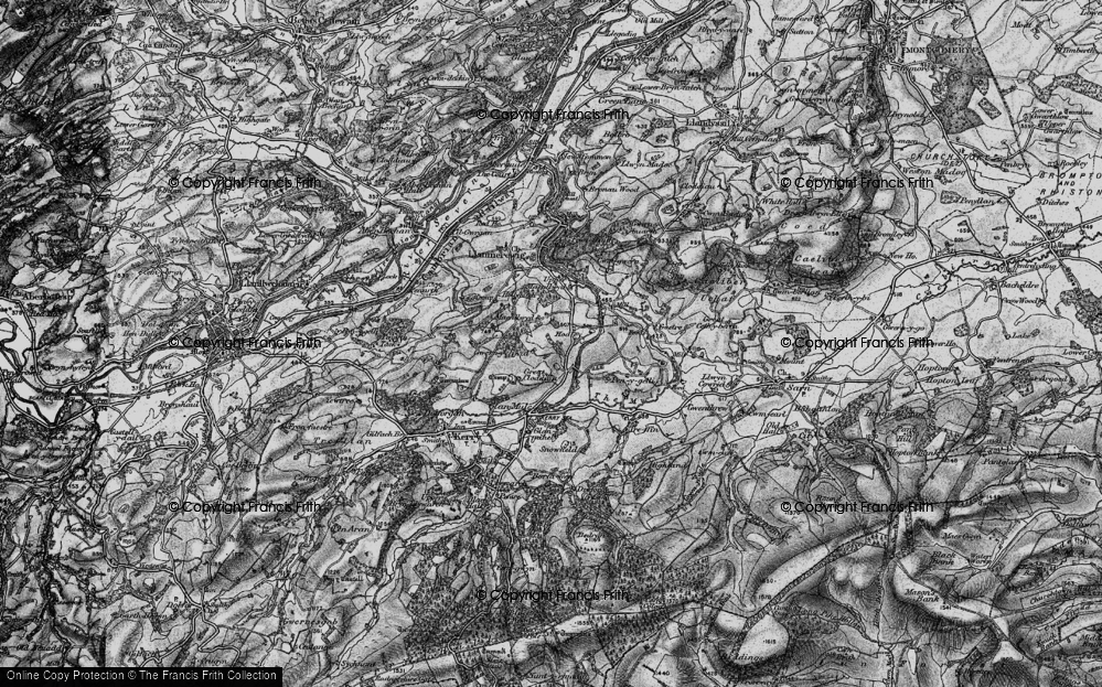 Old Map of Hodley, 1899 in 1899