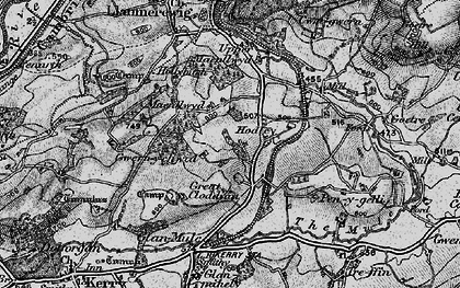 Old map of Hodley in 1899