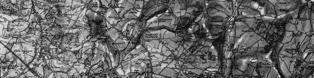 Old map of Hoe in 1895