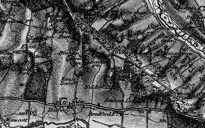 Old map of Hoe Benham in 1895