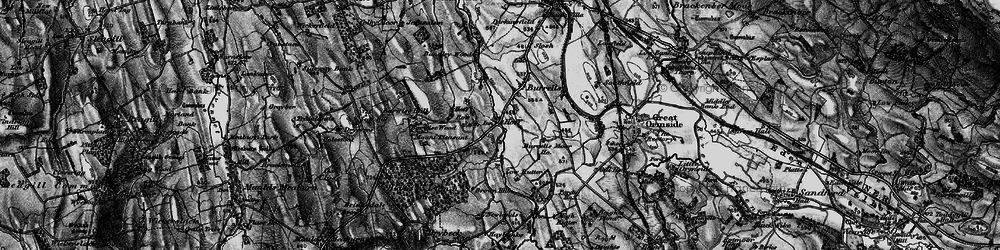 Old map of Hoff in 1897