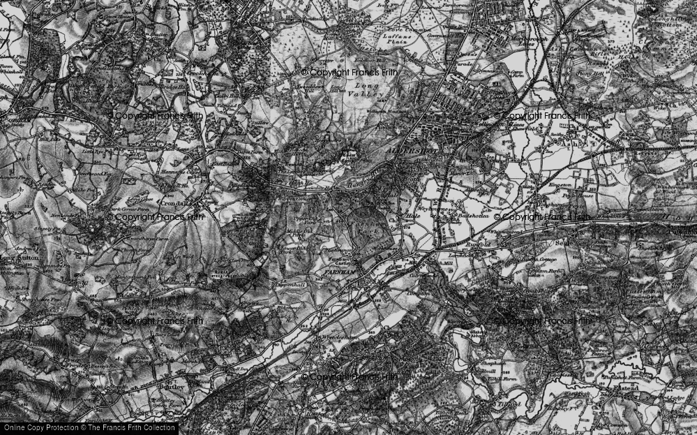 Old Map of Hog Hatch, 1895 in 1895