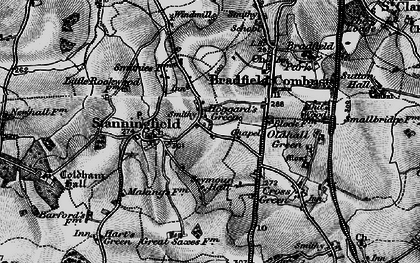 Old map of Hoggard's Green in 1898