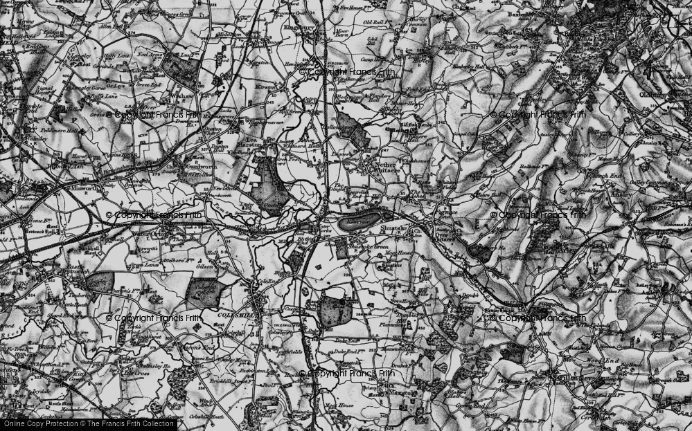 Old Map of Hoggrill's End, 1899 in 1899