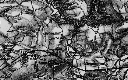 Old map of Hoghton Bottoms in 1896
