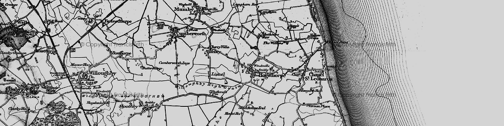 Old map of Hogsthorpe in 1898
