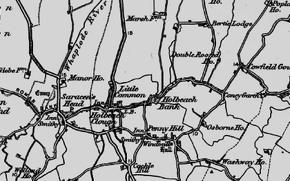 Old map of Bertie Lodge in 1898