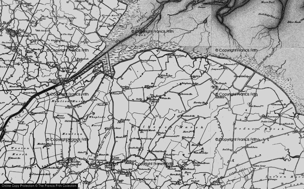 Old Map of Historic Map covering Woodstoke Ho in 1898