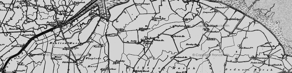 Old map of Woodstoke Ho in 1898