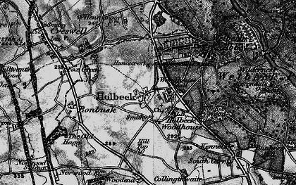 Old map of Woodhouse Hall in 1899