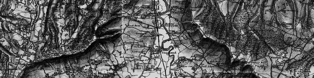 Old map of Holborough in 1895