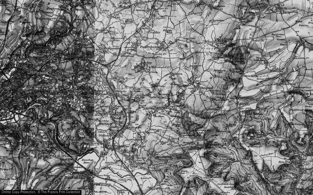 Old Map of Holbrook Common, 1898 in 1898