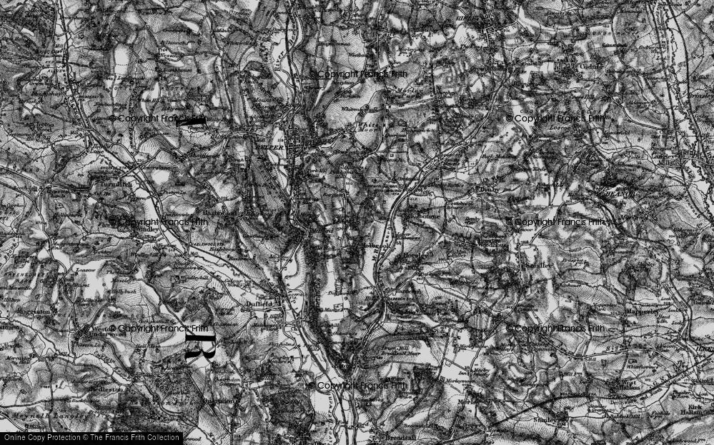 Old Map of Holbrook Moor, 1895 in 1895