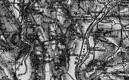 Old map of Holbrook Moor in 1895