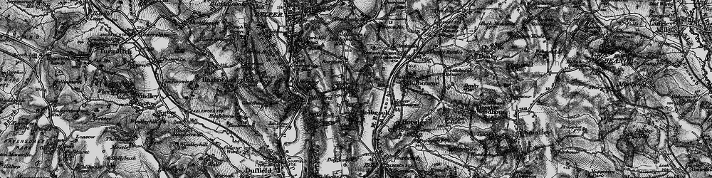 Old map of Holbrook Moor in 1895