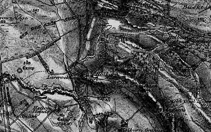 Old map of Laverock Law in 1897