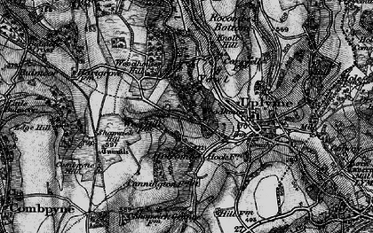 Old map of Holcombe in 1897