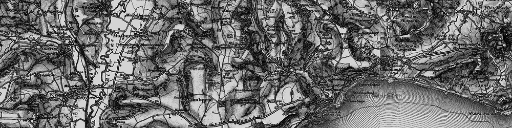 Old map of Holcombe in 1897