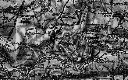 Old map of Holcombe in 1898