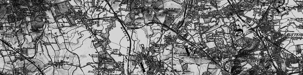 Old map of Holders Hill in 1896