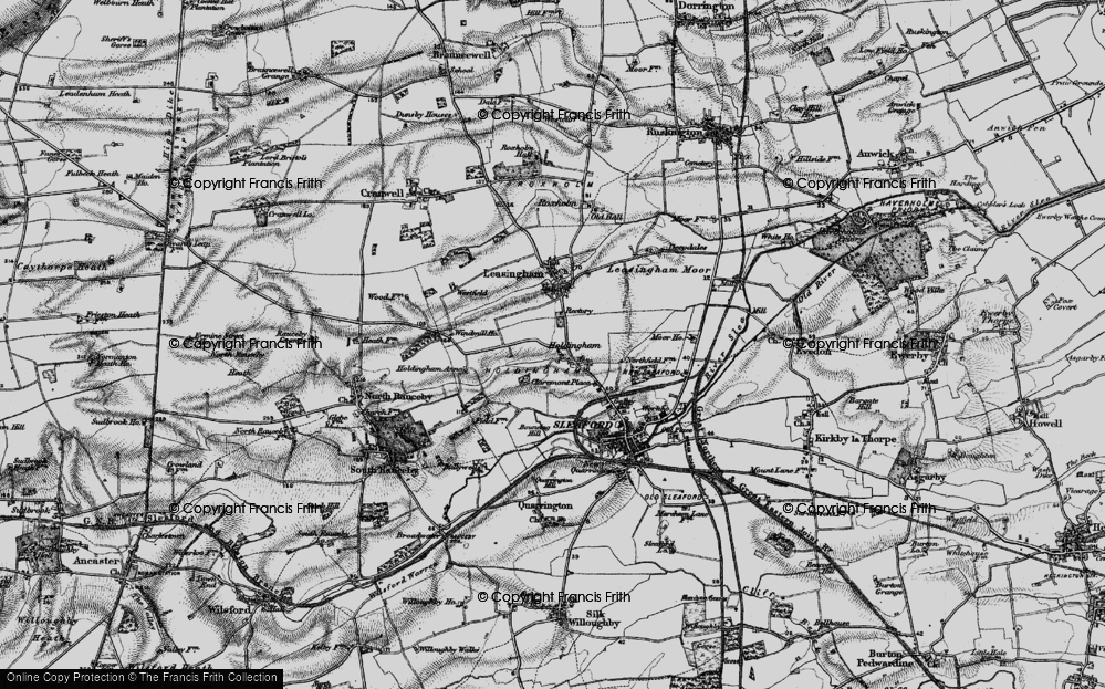 Old Map of Holdingham, 1895 in 1895