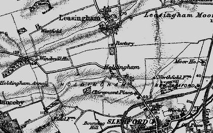 Old map of Holdingham in 1895