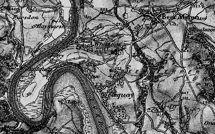 Old map of Hole's Hole in 1896