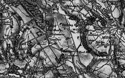 Old map of Blakelow Hill in 1896