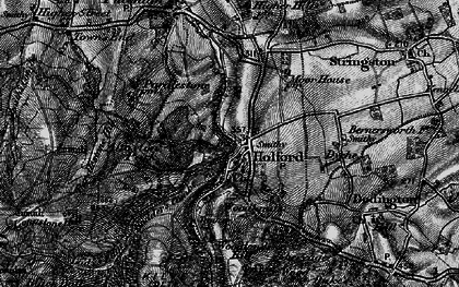 Old map of Longstone Hill in 1898