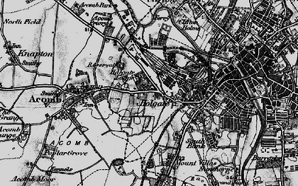 Old map of Holgate in 1898