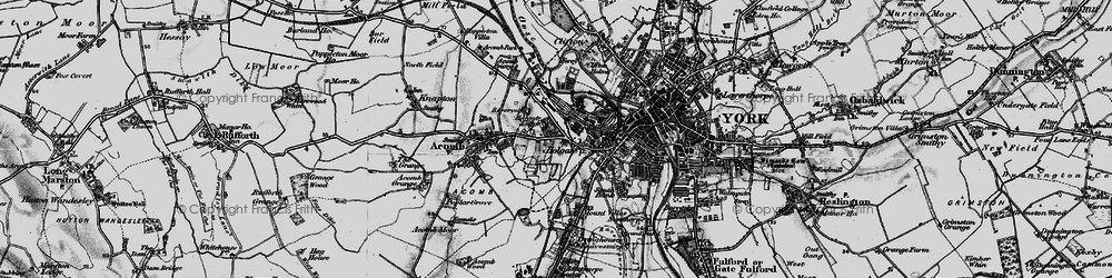 Old map of Holgate in 1898