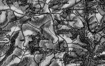 Old map of Hollacombe Hill in 1897