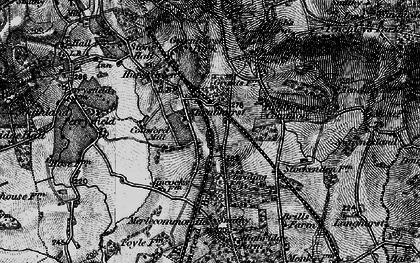Old map of Holland in 1895
