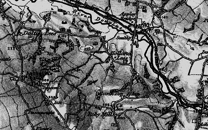 Old map of Holland Lees in 1896