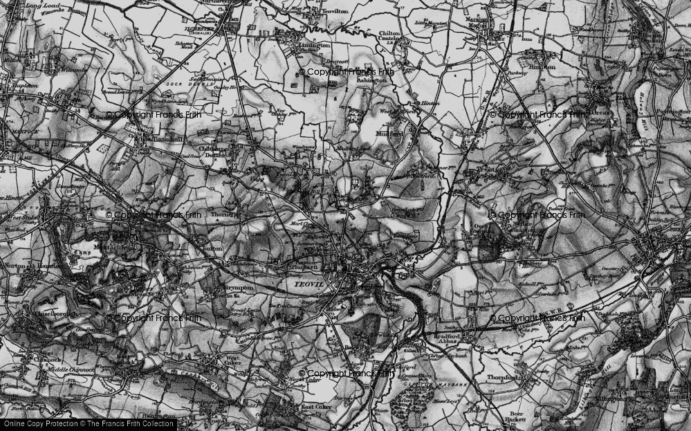 Old Map of Hollands, 1898 in 1898