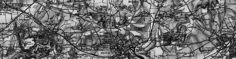 Old map of Hollands in 1898