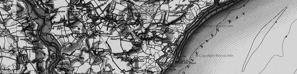 Old map of Hollesley in 1895