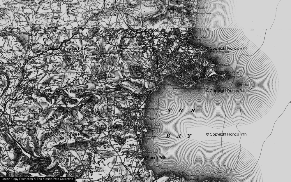 Old Map of Hollicombe, 1898 in 1898