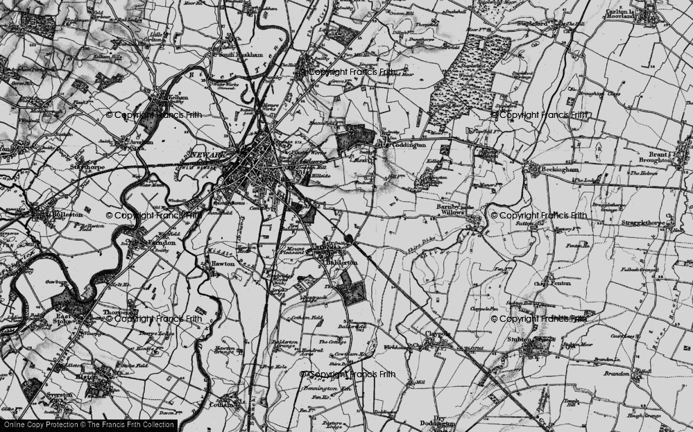 Old Map of Hollies, The, 1899 in 1899