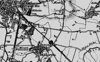 Old map of Hollies, The in 1899