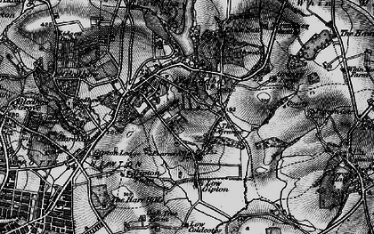 Old map of Hollin Park in 1898