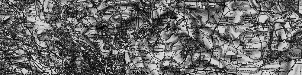 Old map of Hollin Park in 1898