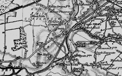 Old map of Hollinfare in 1896